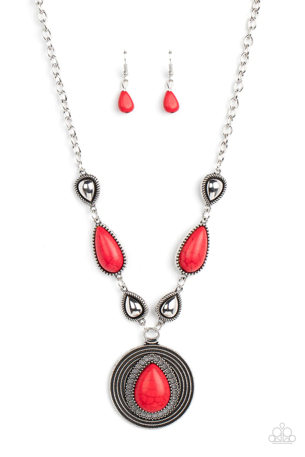 Saguaro Soul Trek - Red Necklace by Paparazzi