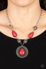 Load image into Gallery viewer, Saguaro Soul Trek - Red Necklace by Paparazzi
