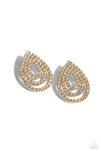 Load image into Gallery viewer, Red Carpet Reverie - Gold  Earrings by Paparazzi Accessories
