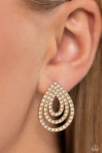 Load image into Gallery viewer, Red Carpet Reverie - Gold  Earrings by Paparazzi Accessories
