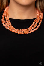 Load image into Gallery viewer, Layered Lass - Orange Necklace by Paparazzi
