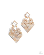 Load image into Gallery viewer, Cautious Caliber - Gold Earrings by Paparazzi Accessories
