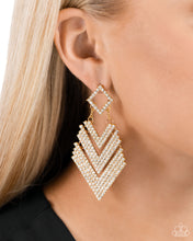 Load image into Gallery viewer, Cautious Caliber - Gold Earrings by Paparazzi Accessories
