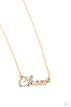 Load image into Gallery viewer, Cheer Squad - Gold Necklace by Paparazzi
