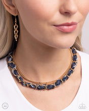 Load image into Gallery viewer, Denim Danger - Gold Necklace by Paparazzi Accessories
