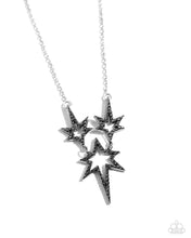 Load image into Gallery viewer, Explosive Exhibit - Silver Necklace by Paparazzi Accessories
