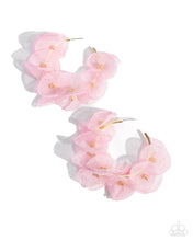 Load image into Gallery viewer, Petaled Pageant - Pink Earrings by Paparazzi Accessories
