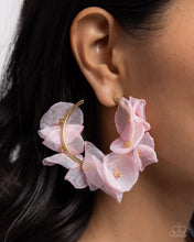 Load image into Gallery viewer, Petaled Pageant - Pink Earrings by Paparazzi Accessories
