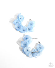 Load image into Gallery viewer, Petaled Pageant - Blue Earrings by Paparazzi Accessories
