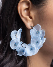 Load image into Gallery viewer, Petaled Pageant - Blue Earrings by Paparazzi Accessories
