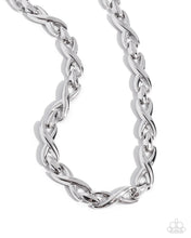 Load image into Gallery viewer, Infinite Influence - Silver Necklace by Paparazzi Accessories
