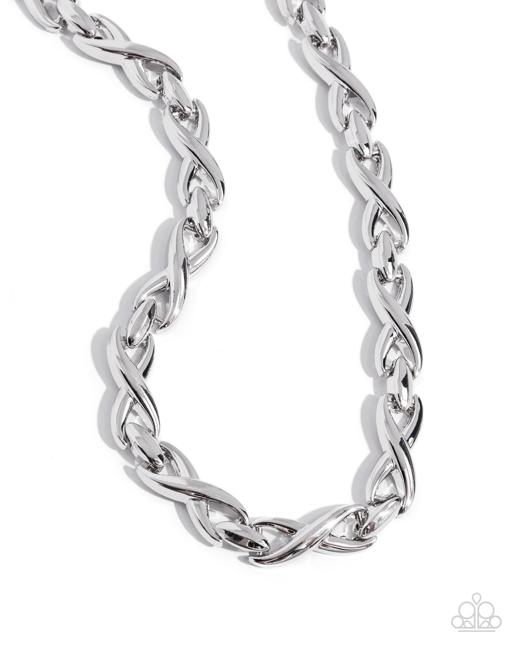 Infinite Influence - Silver Necklace by Paparazzi Accessories