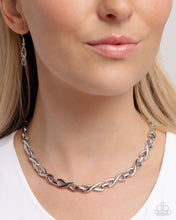 Load image into Gallery viewer, Infinite Influence - Silver Necklace by Paparazzi Accessories
