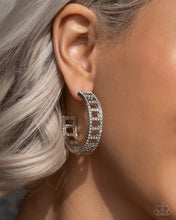 Load image into Gallery viewer, Bridging Brilliance - White Earrings by Paparazzi Accessories
