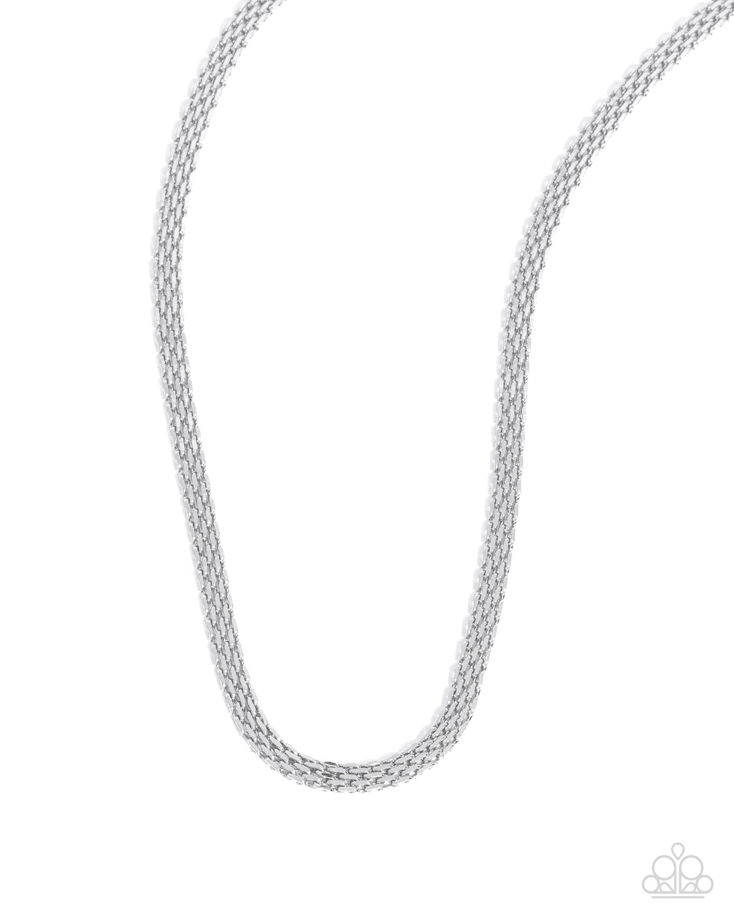 Chained Character - Silver Necklace by Paparazzi Accessories