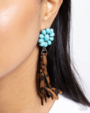 Load image into Gallery viewer, Hometown Hero - Blue Earrings by Paparazzi Accessories
