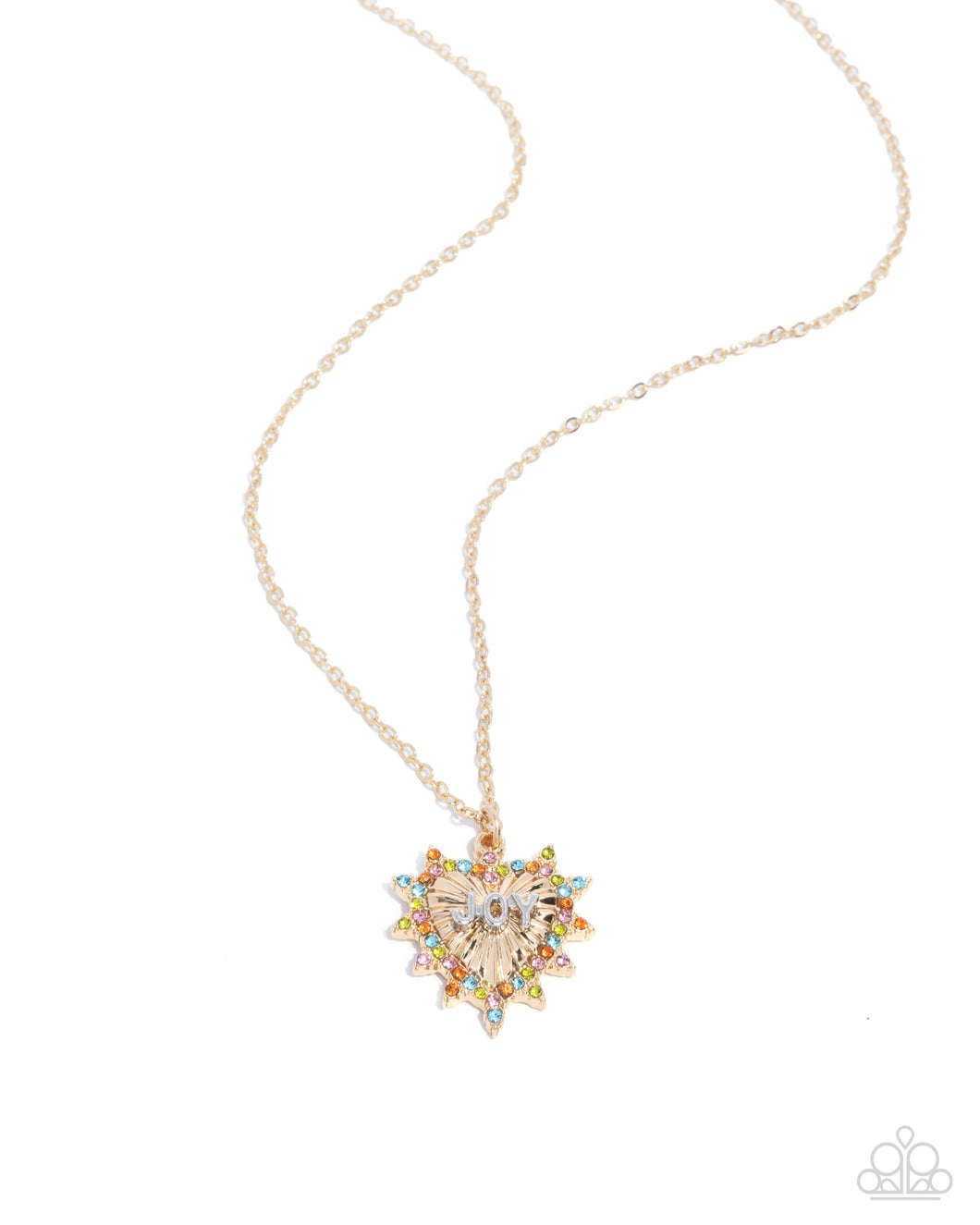 Joy to the World - Gold Necklace by Paparazzi Accessories