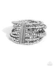 Load image into Gallery viewer, Spirited Stack - Silver Bracelet by Paparazzi Accessories
