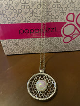 Load image into Gallery viewer, Wall Street Web - White Necklace by Paparazzi
