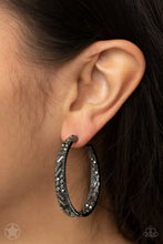 Load image into Gallery viewer, GLITZY By Association - Black Earrings by Paparazzi
