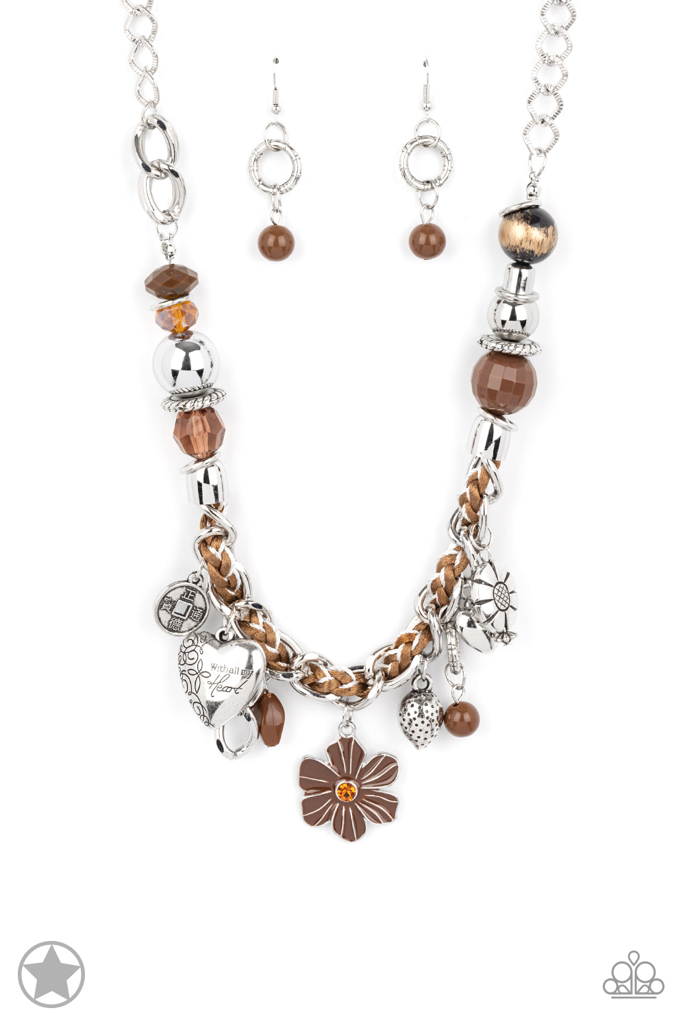 Charmed, I Am Sure - Brown Necklace by Paparazzi