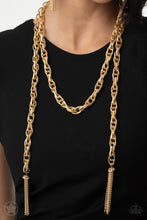 Load image into Gallery viewer, SCARFed for Attention - Gold Necklace by Paparazzi
