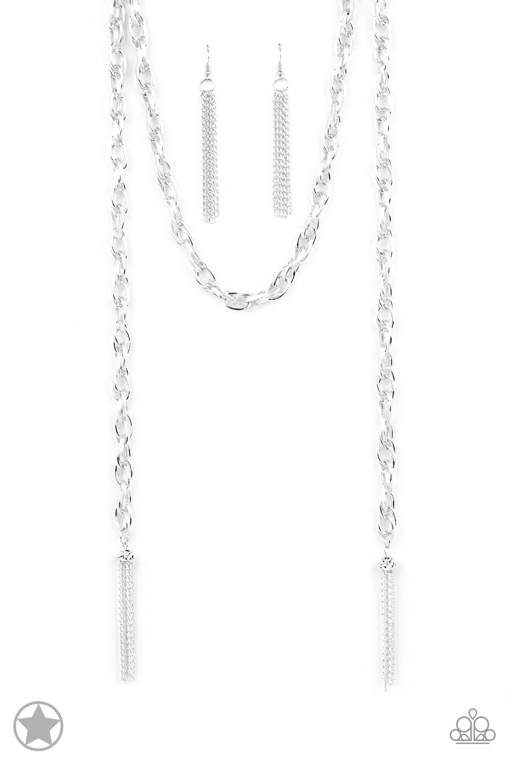 SCARFed for Attention - Silver Necklace by Paparazzi