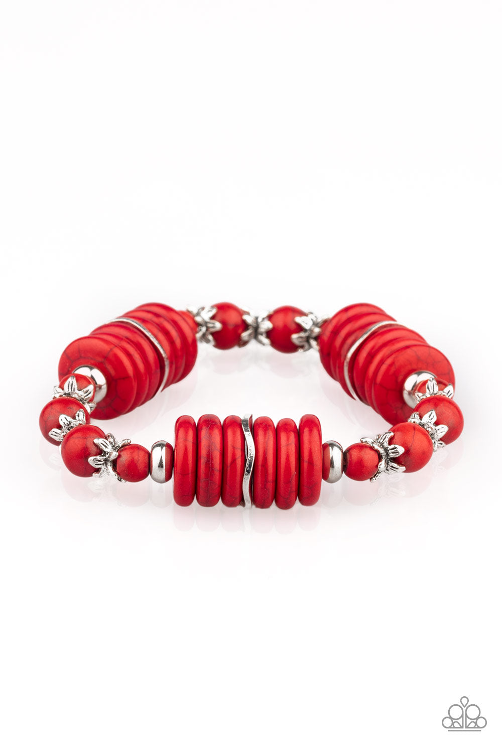 Sagebrush Serenade - Red Bracelet by Paparazzi