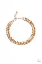 Load image into Gallery viewer, On The Ropes - Gold Men&#39;s Bracelet by Paparazzi
