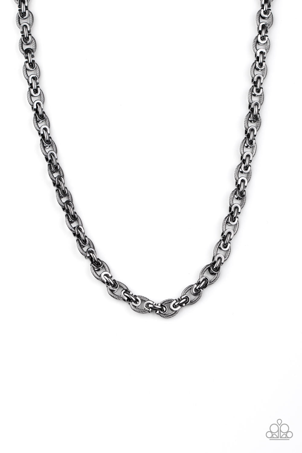 Grit and Gridiron - Black Men's Necklace by Paparazzi