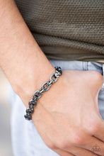 Load image into Gallery viewer, Gridiron Grunge - Black Bracelet by Paparazzi
