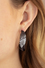 Load image into Gallery viewer, Curves In All The Right Places - Black Earrings by Paparazzi
