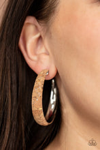 Load image into Gallery viewer, A CORK In The Road - Silver Earrings by Paparazzi
