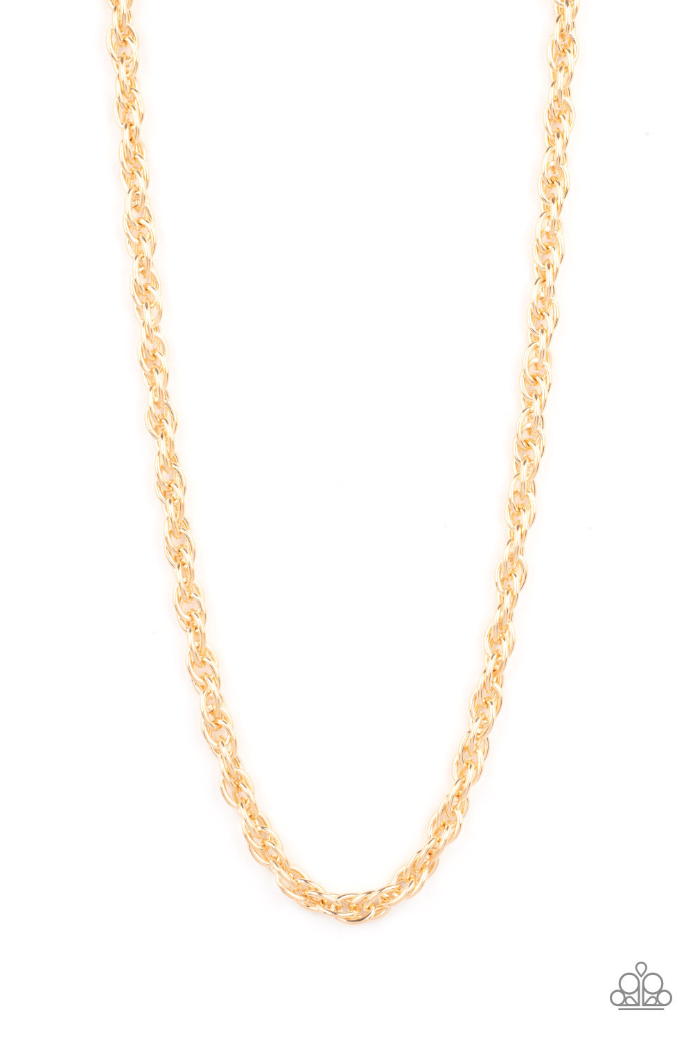 Extra Entrepreneur - Gold Men's Necklace by Paparazzi