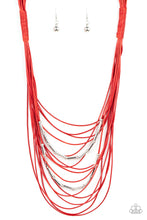 Load image into Gallery viewer, Nice CORD-ination - Red Necklace by Paparazzi
