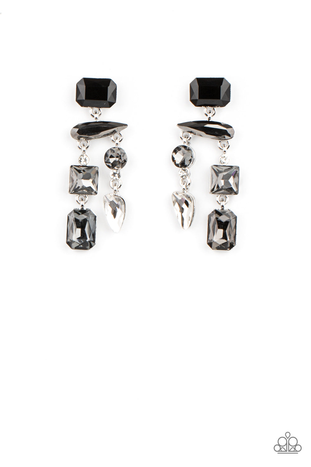 Hazard Pay - Silver Earrings by Paparazzi