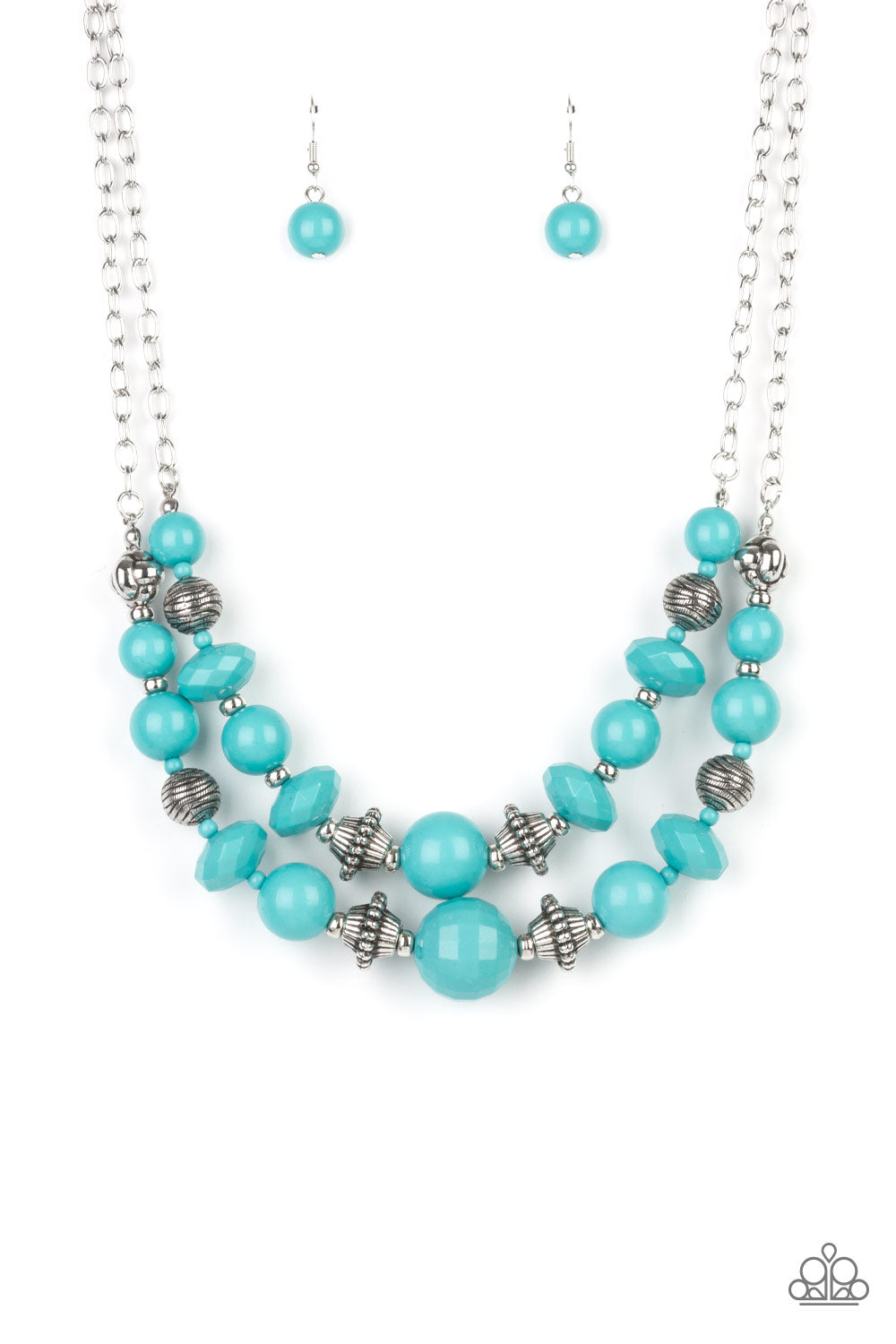 Upscale Chic - Blue Necklace by Paparazzi