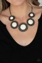 Load image into Gallery viewer, She Went West - Brass Necklace by Paparazzi
