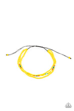 Load image into Gallery viewer, Basecamp Boyfriend Yellow Bracelet by Paparazzi
