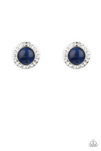 Load image into Gallery viewer, Glowing Dazzle - Blue Earrings by Paparazzi
