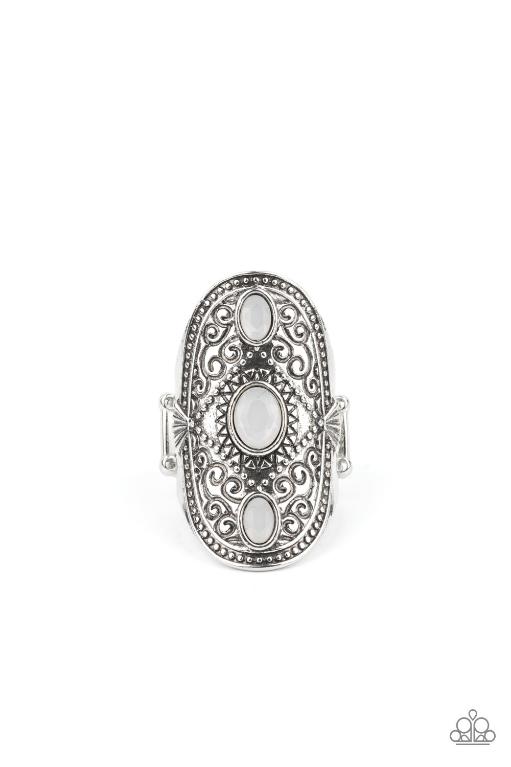 Promenade Paradise - White Ring by Paparazzi