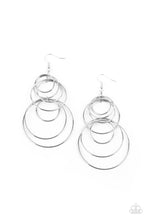 Load image into Gallery viewer, I Feel Dizzy - Silver Earrings by Paparazzi
