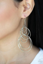 Load image into Gallery viewer, I Feel Dizzy - Silver Earrings by Paparazzi
