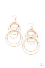 Load image into Gallery viewer, I Feel Dizzy - Gold Earrings by Paparazzi
