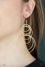 Load image into Gallery viewer, I Feel Dizzy - Gold Earrings by Paparazzi
