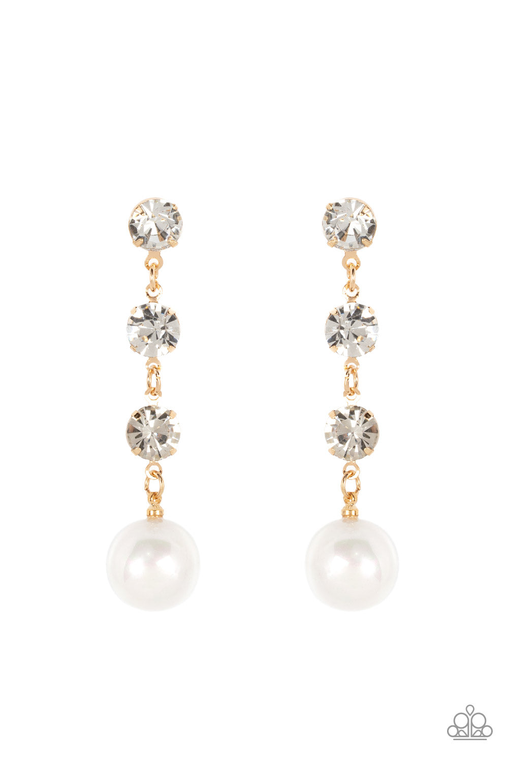 Yacht Scene - Gold Earrings by Paparazzi