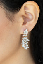 Load image into Gallery viewer, Frond Fairytale - White Earrings by Paparazzi
