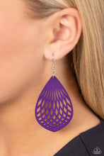 Load image into Gallery viewer, Caribbean Coral - Purple Earrings by Paparazzi
