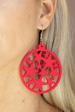 Load image into Gallery viewer, Cosmic Paradise - Red Earrings by Paparazzi
