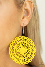 Load image into Gallery viewer, Island Sun - Yellow Earrings by Paparazzi
